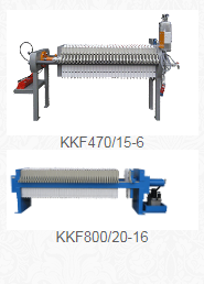 Komorové filtračné lisy KKF470/15-6 / KKF630/20-6 / KKF800/20-16